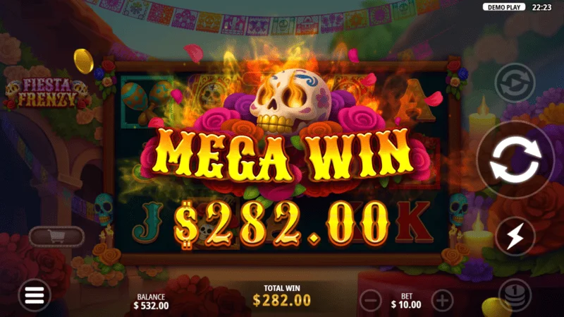 Fiesta Frenzy - big win in Free Spins mode